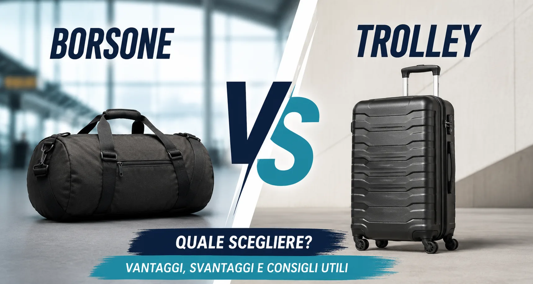 Borsone o trolley: pro e contro nella vita reale