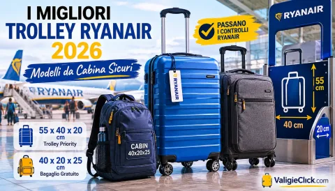 I Migliori Trolley Ryanair 2026: Modelli da Cabina Sicuri