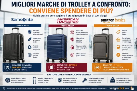 Migliori Marche di Trolley a Confronto: Conviene Spendere di Più?