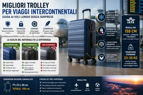Migliori Trolley per Viaggi Intercontinentali: Guida ai Voli Lunghi