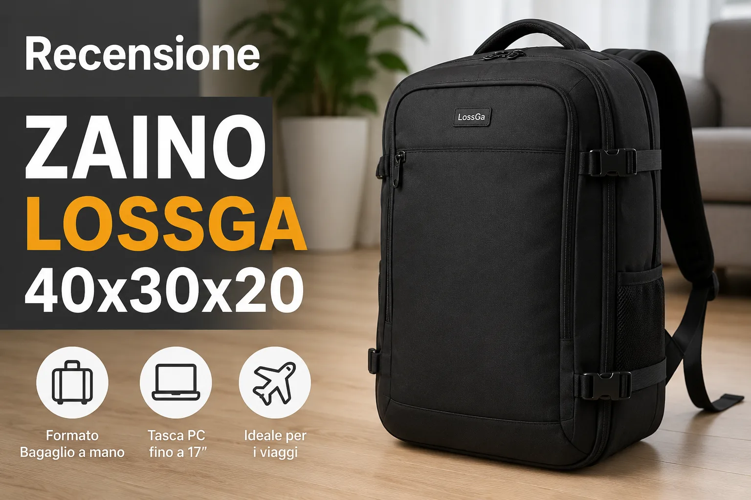 Recensione Zaino LossGa 40x30x20